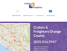 Tablet Screenshot of cratersandfreightersorangecty.com